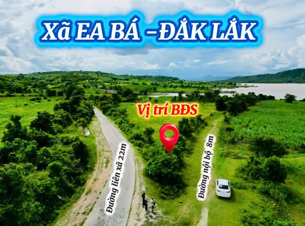 Đất nền xã Ea Bá, huyện Sông Hinh, diện tích 1428m² - View hồ tuyệt đẹp!