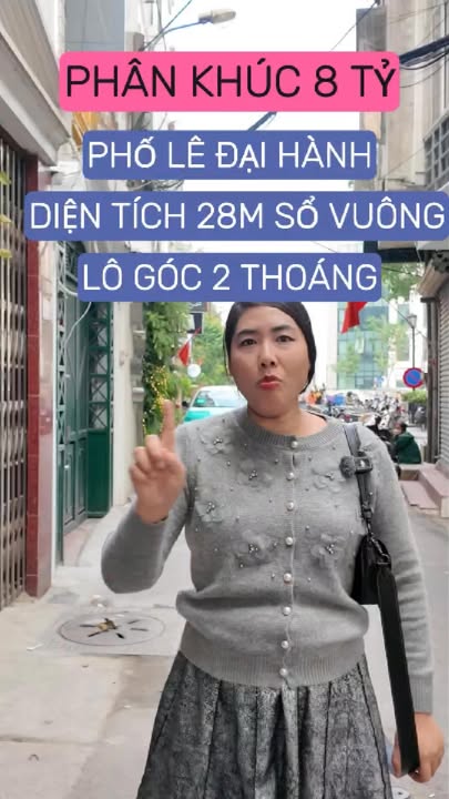 Nhà phố Lê Đại Hành 26m² giá 8 tỷ - Lô góc thoáng mát, gần Vincom Bà Triệu!