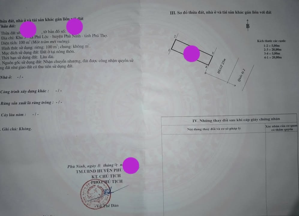 Đất mặt đường Quốc lộ 2, xã Phù Ninh 100m² chỉ 2.1 tỷ - Vị trí độc đáo cho kinh doanh!