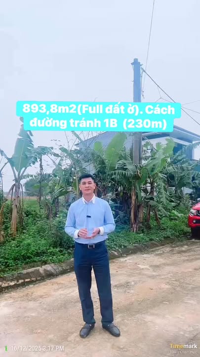 Đất thổ cư 900m² tại Thạch Đài, Hà Tĩnh - Cơ hội đầu tư hấp dẫn!