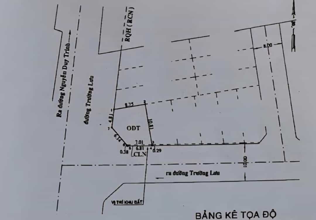 Đất mặt tiền lô góc 93,5m² Trường Lưu - Giá chỉ 7,8 tỷ, cơ hội đầu tư sinh lời!