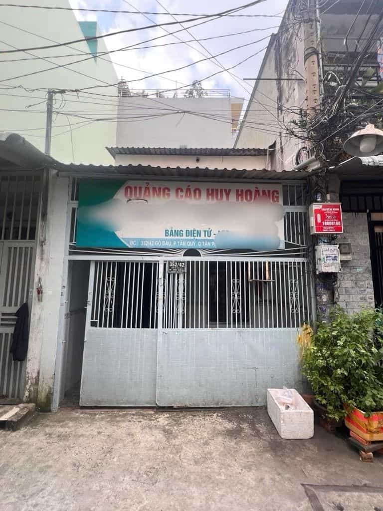 Nhà bán Gò Dầu, Tân Phú 56m² giá 4.79 tỷ - Hẻm xe hơi, gần Aeon Mall!