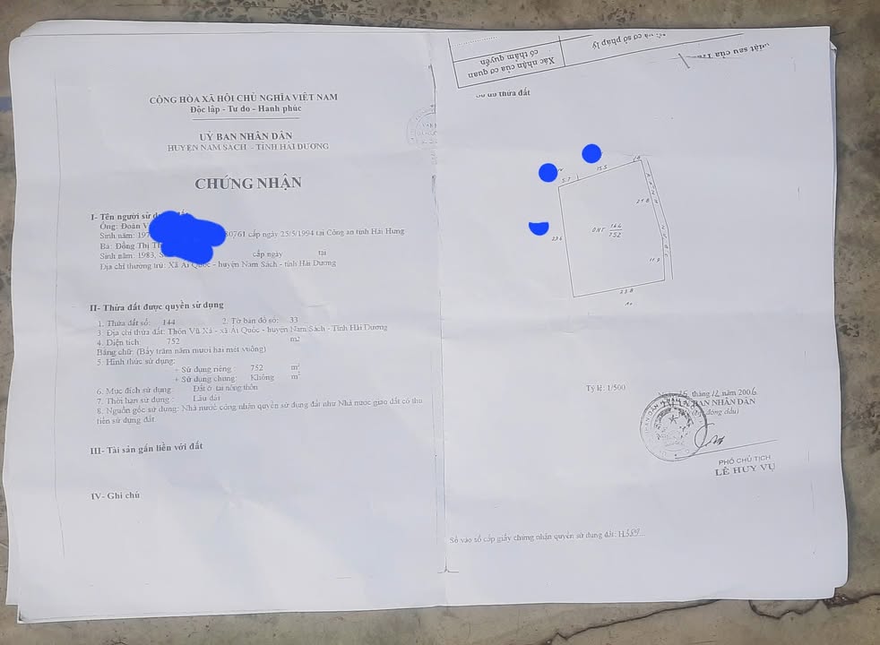 Đất nền thổ cư 751m² tại Ái Quốc, Hải Dương - Giá thỏa thuận hấp dẫn!