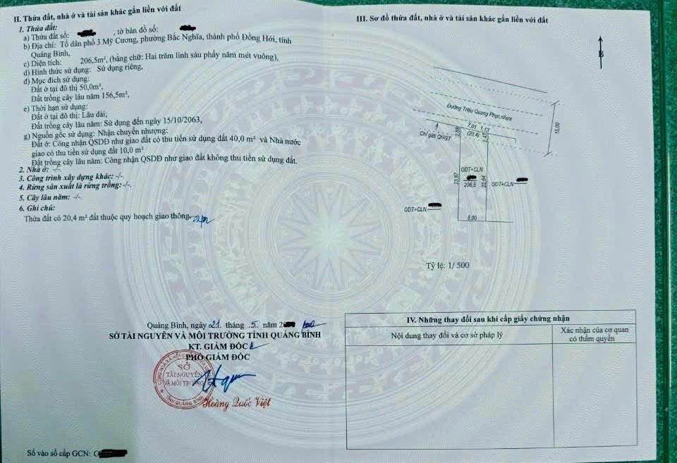 Mặt tiền kinh doanh đường Triệu Quang Phục, Đồng Hới, 200m² chỉ 2 tỷ - Cơ hội đầu tư tuyệt vời!