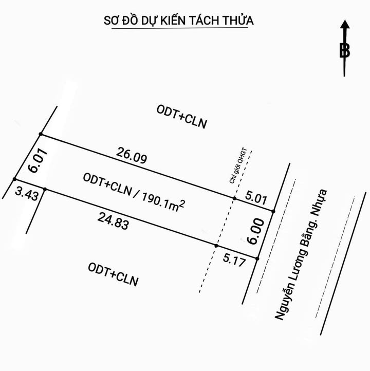 Đất nền mặt tiền Nguyễn Lương Bằng Đồng Hới 190m² - Vị trí vàng cho đầu tư!