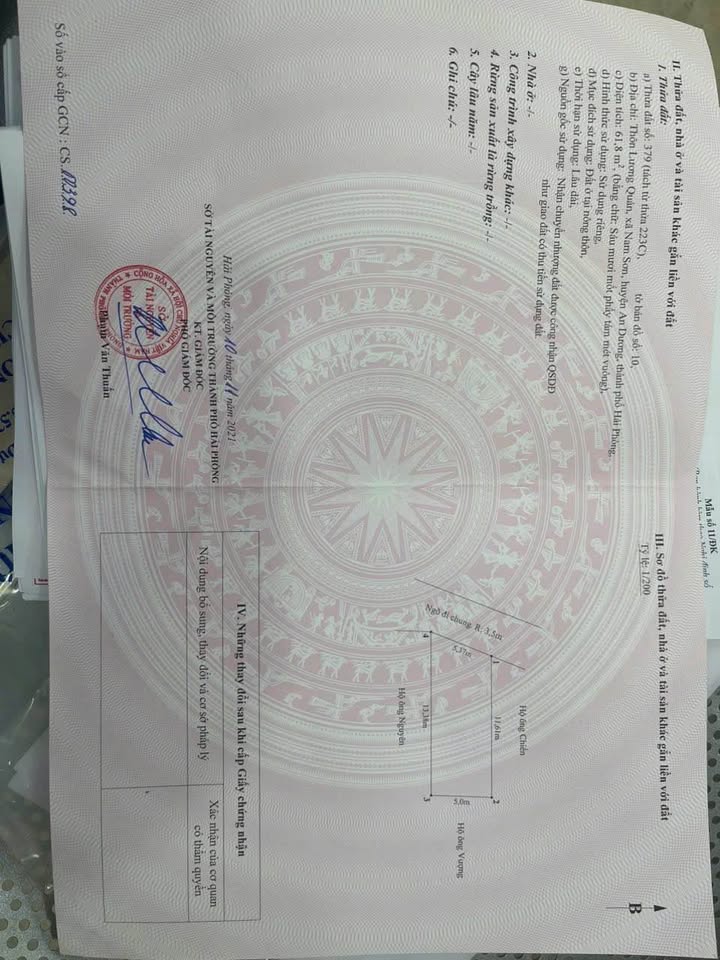 Đất nền Lương Quán An Dương 61.8m² giá chỉ 2 tỷ - Tiềm năng sinh lời cao!