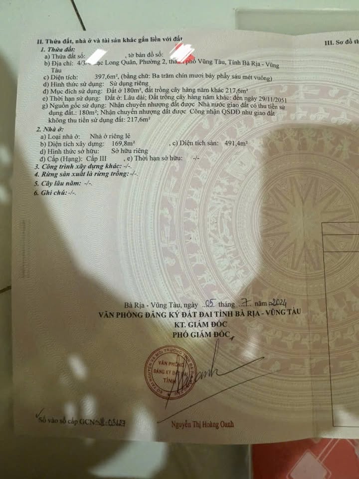 Biệt thự đường Lạc Long Quân, Vũng Tàu 398m² giá 47 tỷ - Vị trí đắc địa, đầy tiềm năng!