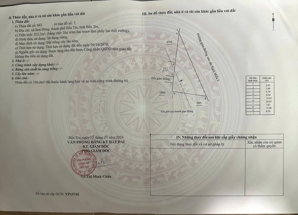 Đất mặt tiền đường Cầu Rạch Miễu 225m² giá 1.7 tỷ - Đầu tư lý tưởng!