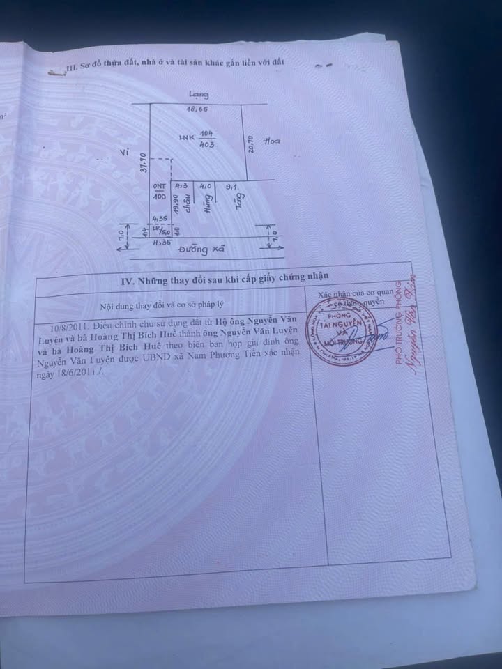 Đất nền Nam Phương Tiến, Chương Mỹ 503m² giá 10.06 tỷ - Vị trí đắc địa, đầu tư sinh lời!