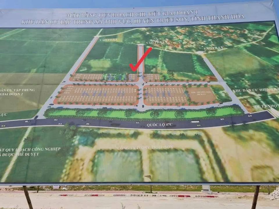 Đất nền Thọ Vực, Triệu Sơn 100m² giá 600 triệu - Đối diện công ty may Ivory!