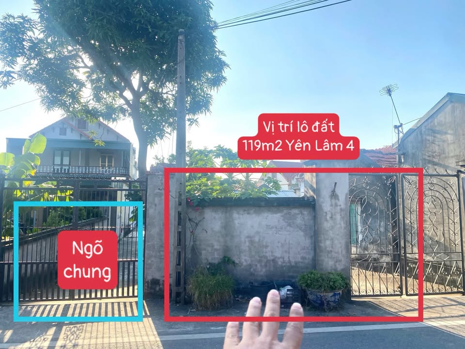 Đất nền đẹp 119m² khu Yên Lâm 4, Đông Triều - Giá chỉ hơn 1 tỷ!