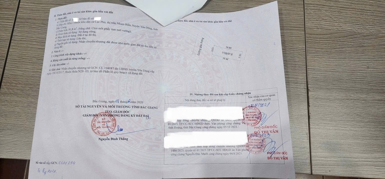 Đất thổ cư Nham Biền, Yên Dũng, 91.8m² giá chỉ 3 tỷ - Sổ đỏ chính chủ!