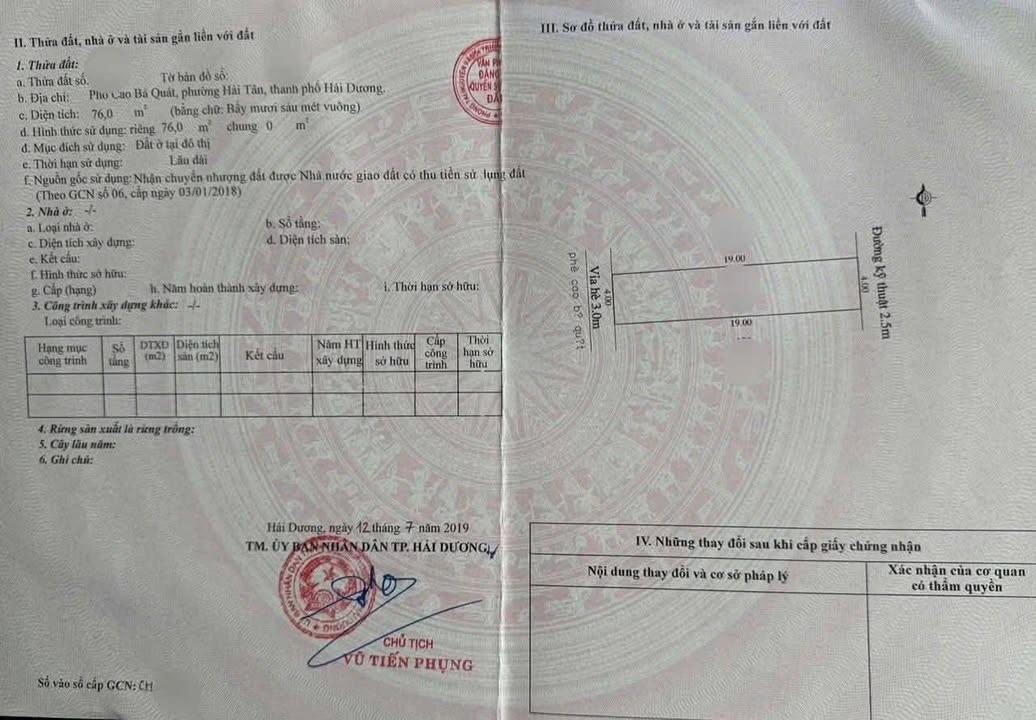 Đất mặt phố Cao Bá Quát, Hải Dương 76m² - Đầu tư sinh lời ngay!