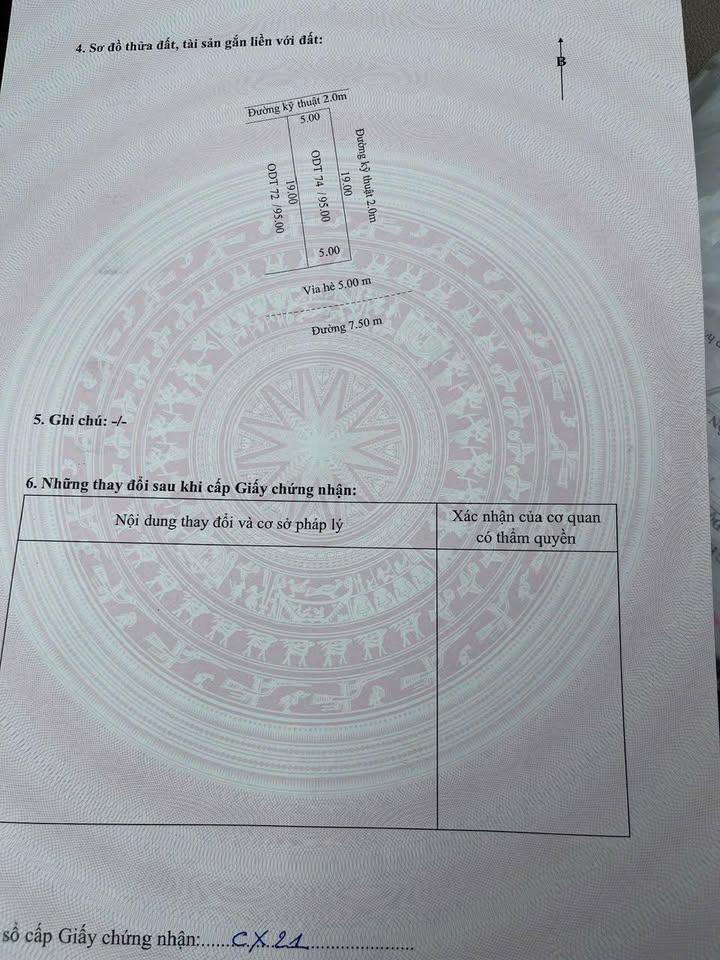 Đất tái định cư Tứ Minh TP Hải Dương 95m² giá 4.3 tỷ - Vị trí kinh doanh đắc địa!