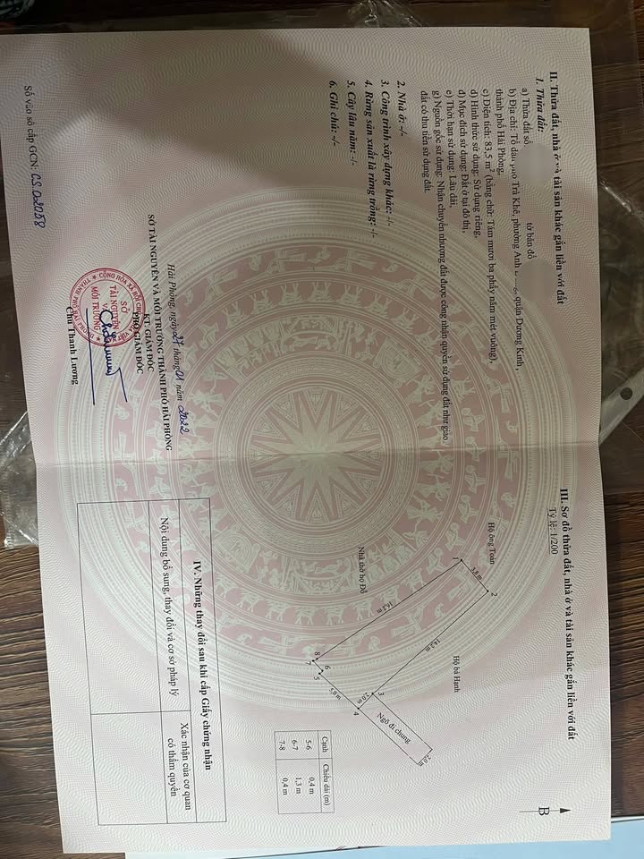 Đất nền 83m² phường Anh Dũng, quận Dương Kinh - Giá chỉ 1.7 tỷ, pháp lý rõ ràng!