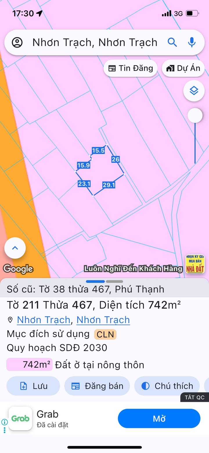 Đất nền chính chủ Phú Thạnh 742m² giá 3 tỷ - Đường ô tô ra vào thoải mái!