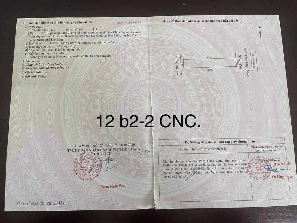 Đất nền dự án Công nghệ cao Hòa Liên Đà Nẵng 150m² giá chỉ từ 2xx triệu - Đầu tư sinh lời ngay!