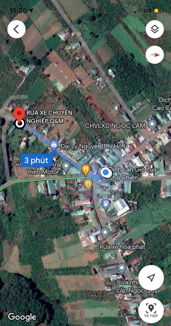 Đất thổ cư 150m² tại trung tâm ngã 5 Đambri, Bảo Lộc - Mặt tiền lớn, kinh doanh tốt!