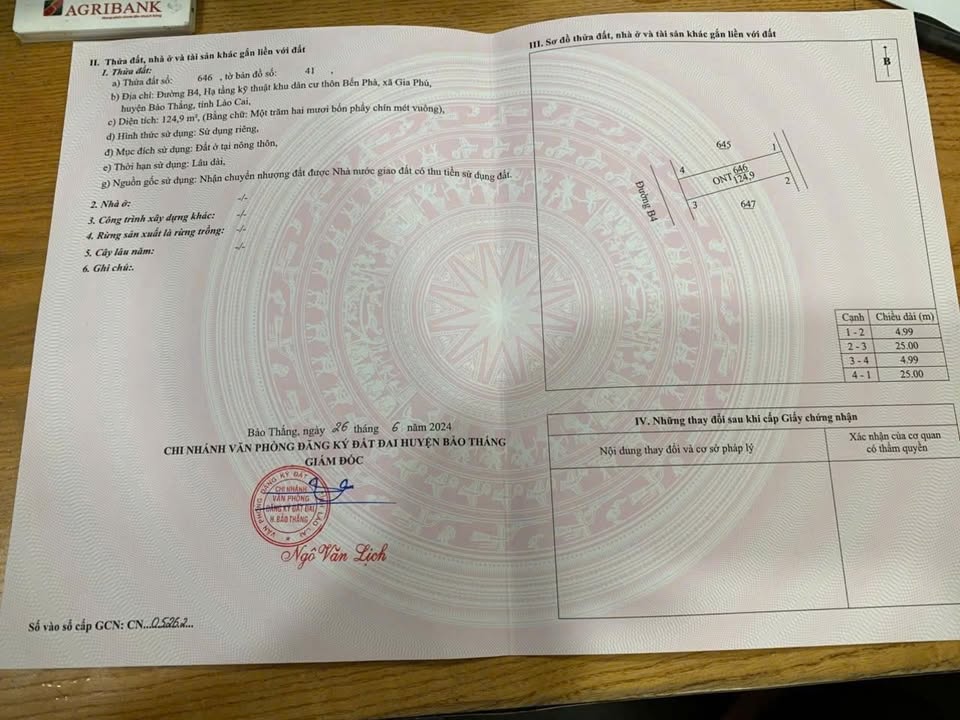 Đất nền TĐC Gia Phú Bến Đền 124m² giá 1.3 tỷ - Vị trí đẹp, dân cư đông đúc!