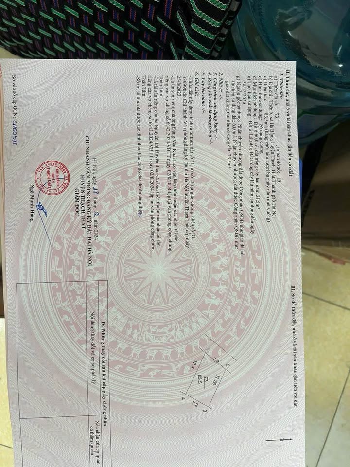 Đất nền Hạ Bằng, Thạch Thất 83m² giá 3 tỷ - Cơ hội đầu tư lý tưởng!