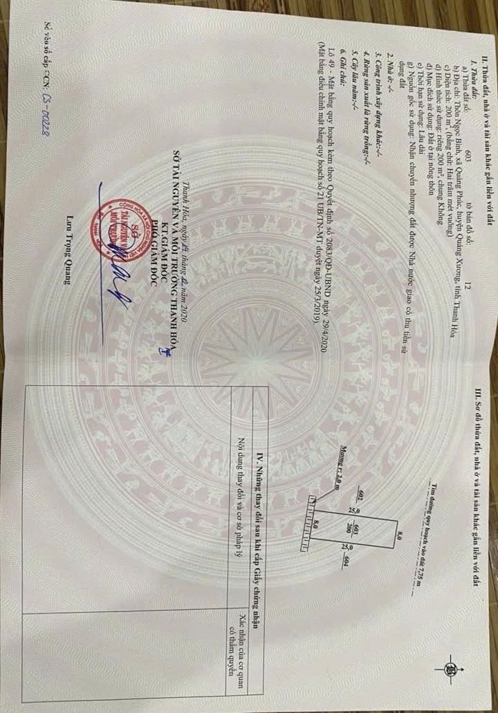 Đất nền Quảng Phúc, Quảng Xương 200m² giá 600 triệu - Đầu tư sinh lời ngay!