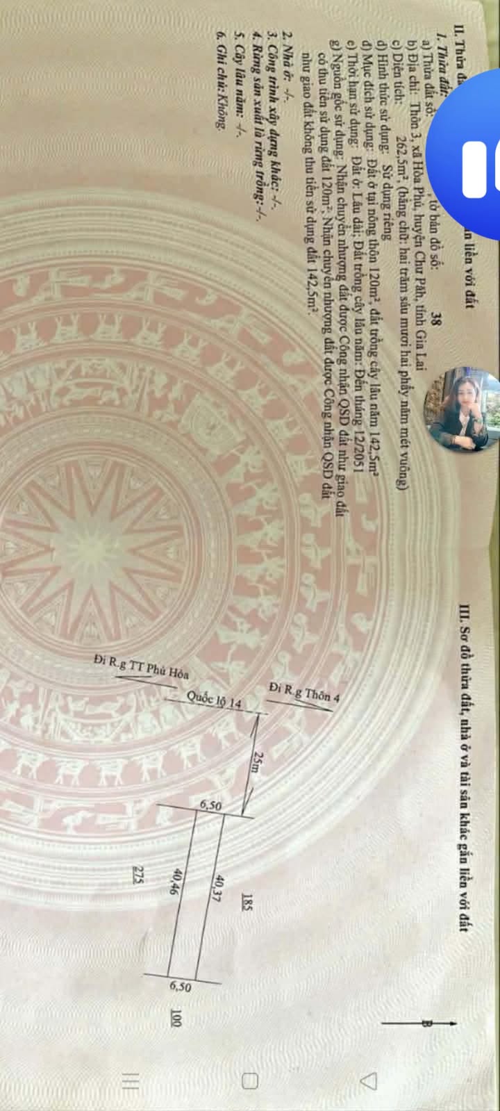 Đất nền mặt đường Quốc lộ 14, xã Hòa Phú, 260m² - Đầu tư sinh lời ngay!