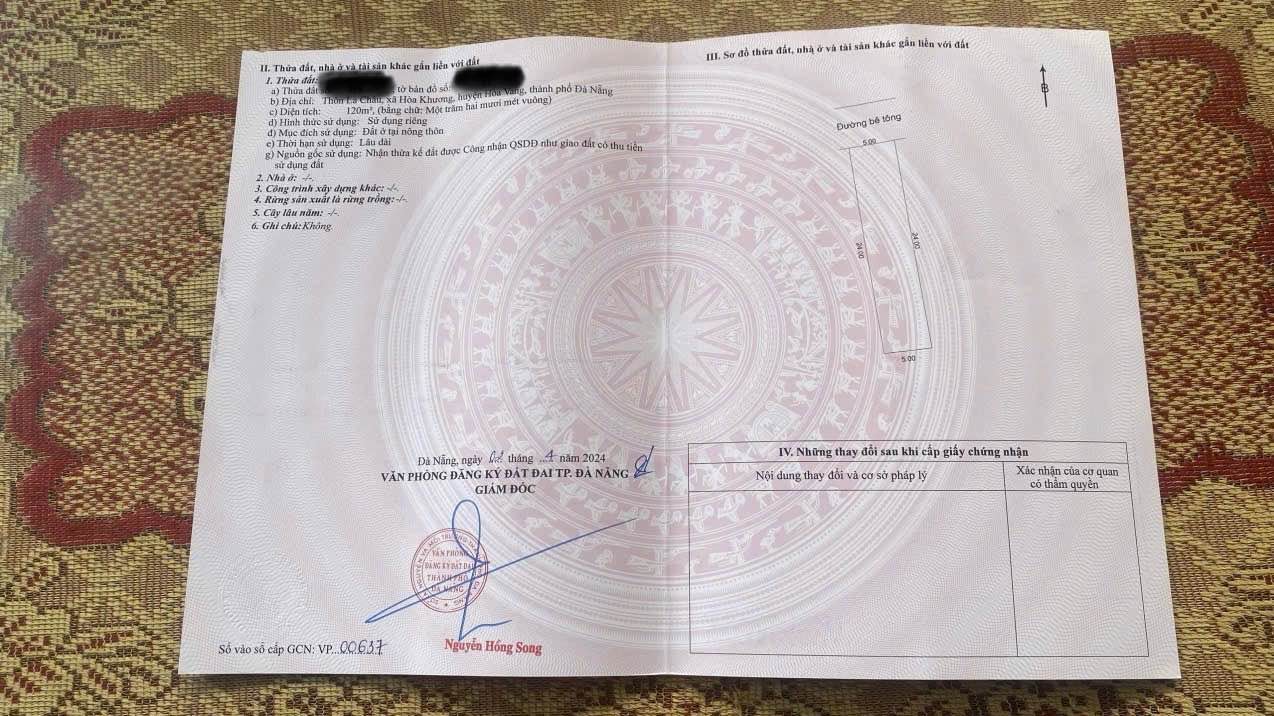 Đất nền thôn La Châu, Hòa Khương 120m² giá 1.49 tỷ - Cơ hội đầu tư hấp dẫn!