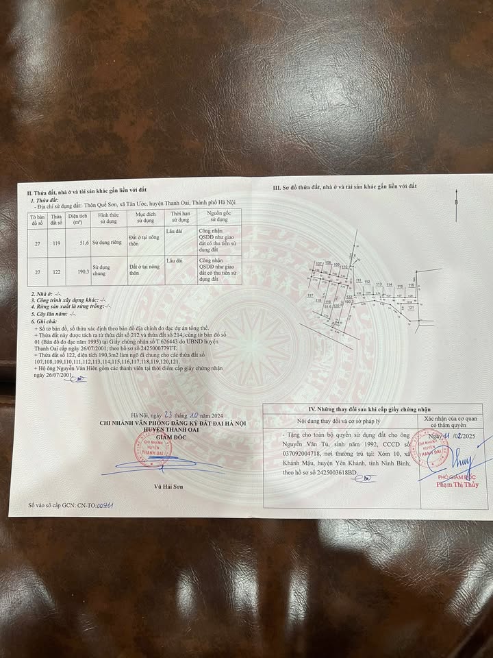 Đất thổ cư xã Dân Hòa, Thanh Oai 56m² - Đường ô tô tránh nhau, giá thỏa thuận!