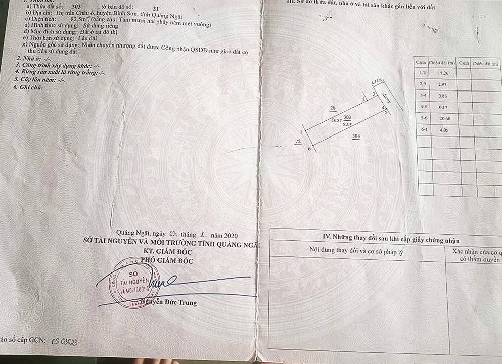 Đất nền giao dịch tại thị trấn Châu Ổ, Quảng Ngãi 84m² giá 2.1 tỷ - Vị trí kinh doanh đắc địa!