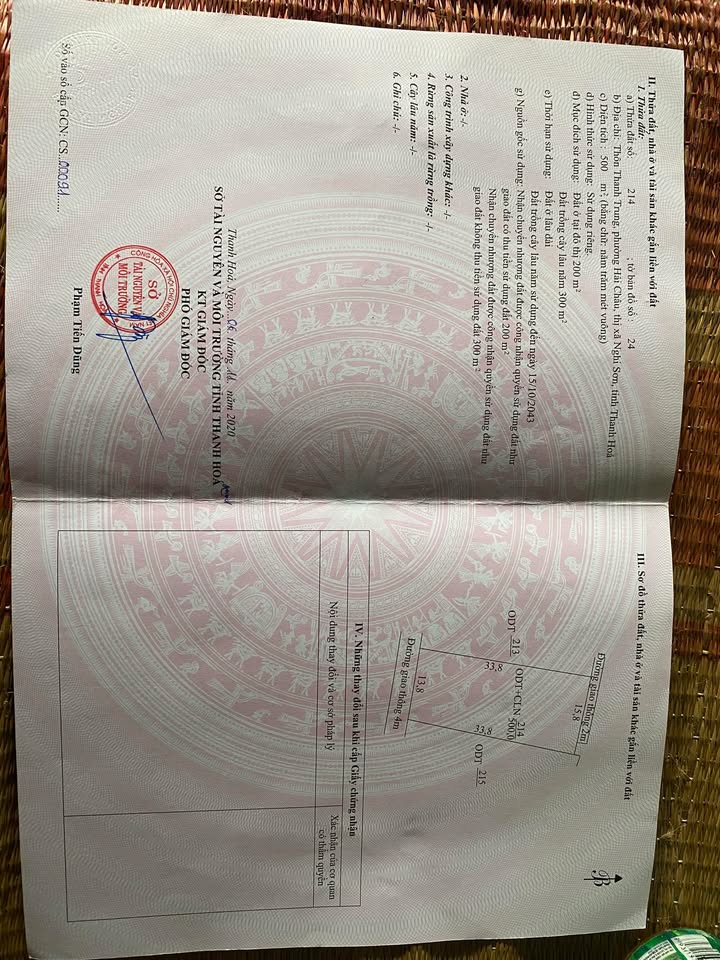 Đất thổ cư 500m² tại phường Ngọc Sơn, Nghi Sơn - Giá chỉ 1 tỷ - Đầu tư sinh lời ngay!