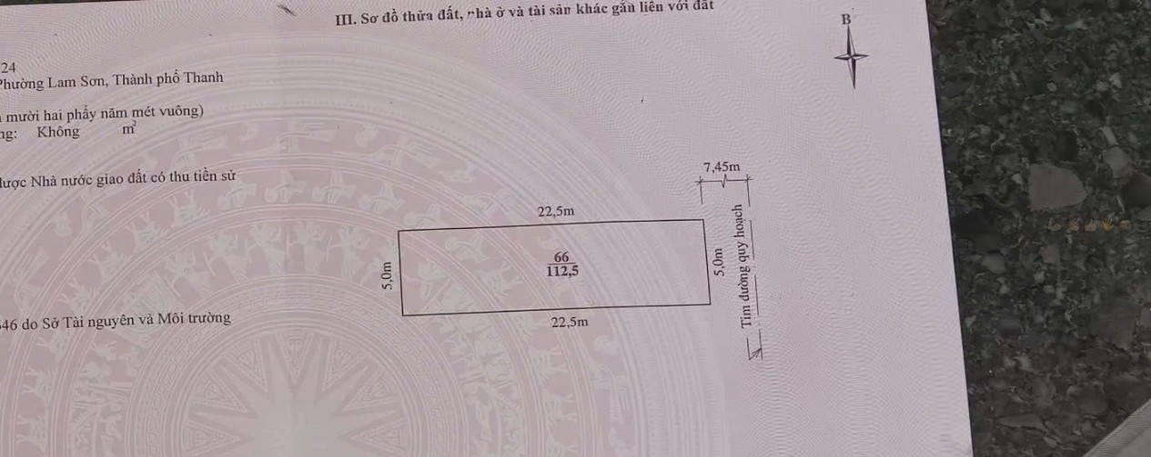 Lô đất vàng Lạc Long Quân, TP. Thanh Hóa 112,5m² giá 5 tỷ - Cơ hội đầu tư không thể bỏ lỡ!