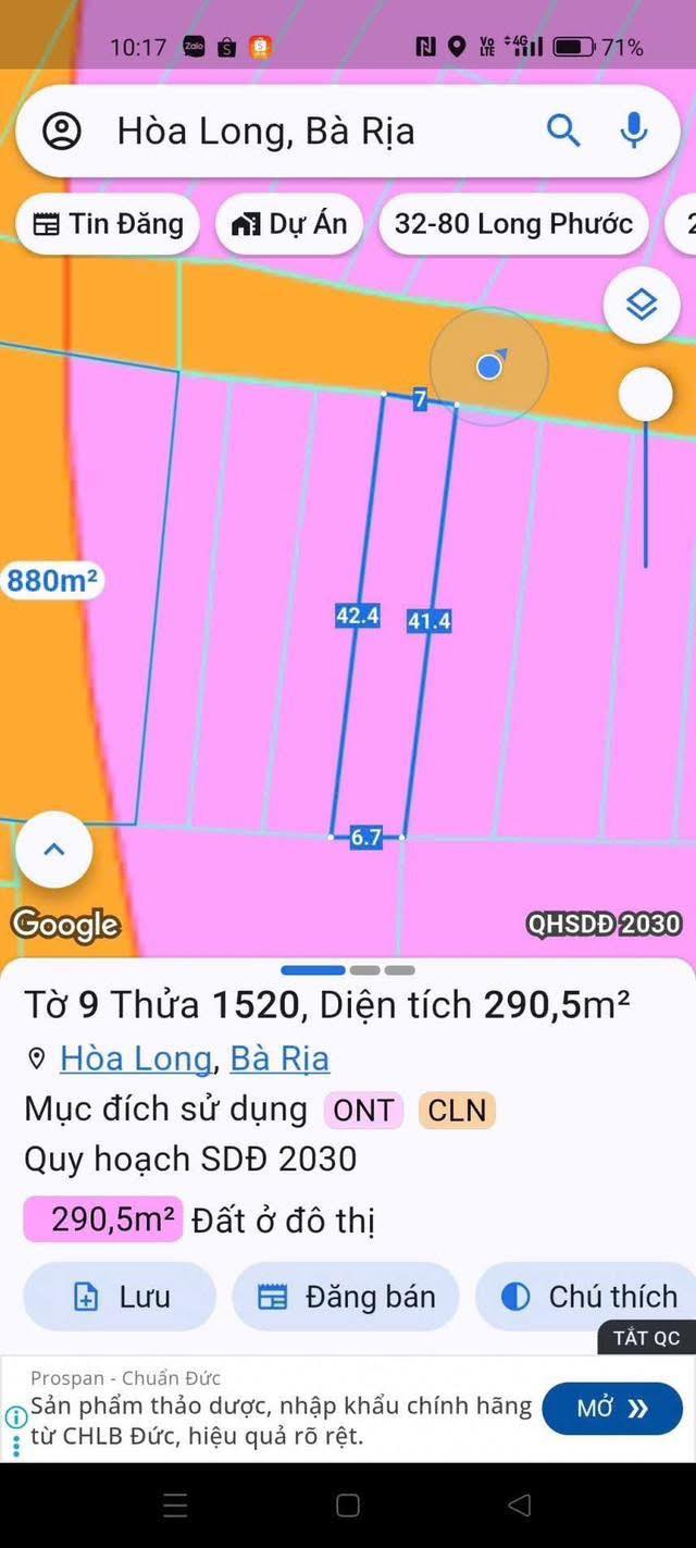 Đất nền Hòa Long 290m² giá 2 tỷ - Đầu tư sinh lời ngay!