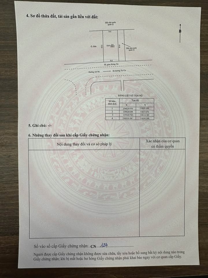 Đất thổ cư Âu Cơ Yên Bái 188.6m² - Thích hợp xây nhà vườn, giá tốt!