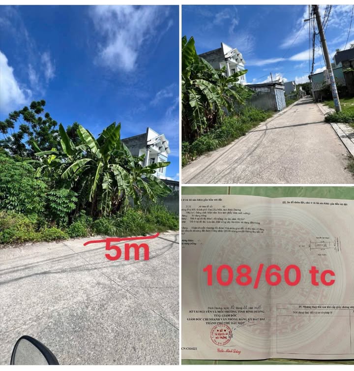 Đất Phú Mỹ, Thủ Dầu Một 520m² giá 2.4 tỷ - Cơ hội đầu tư tuyệt vời!