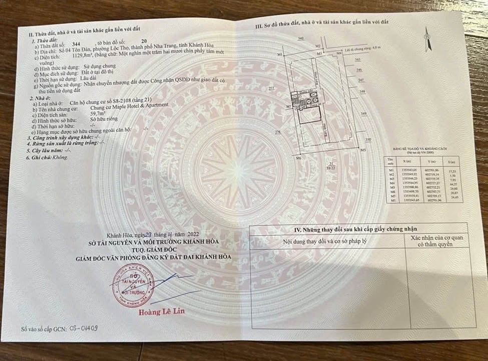 Căn hộ biển Maple Nha Trang 59,7m² giá 4,3 tỷ - Full nội thất, view phố tuyệt đẹp!