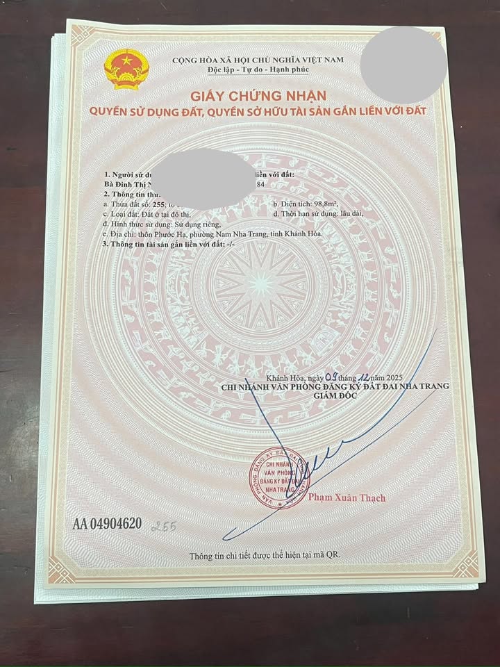 Đất Phước Hạ, Nha Trang 98.8m² giá 1.68 tỷ - Khu dân cư đông đúc, hẻm ô tô rộng rãi!