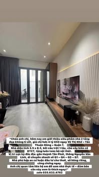 Nhà 2 Tầng Hẻm Võ Thị Nhờ, Quận 7 29m² giá 4.65 tỷ - Full nội thất, sẵn sàng vào ở!