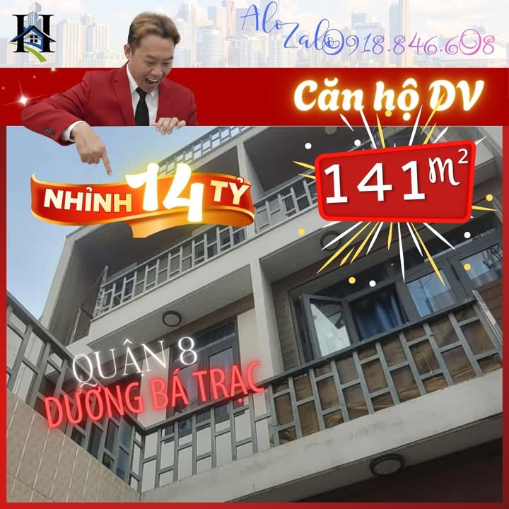 Căn hộ dịch vụ Quận 8 141m² giá 14.5 tỷ - Đầu tư sinh lời ổn định!