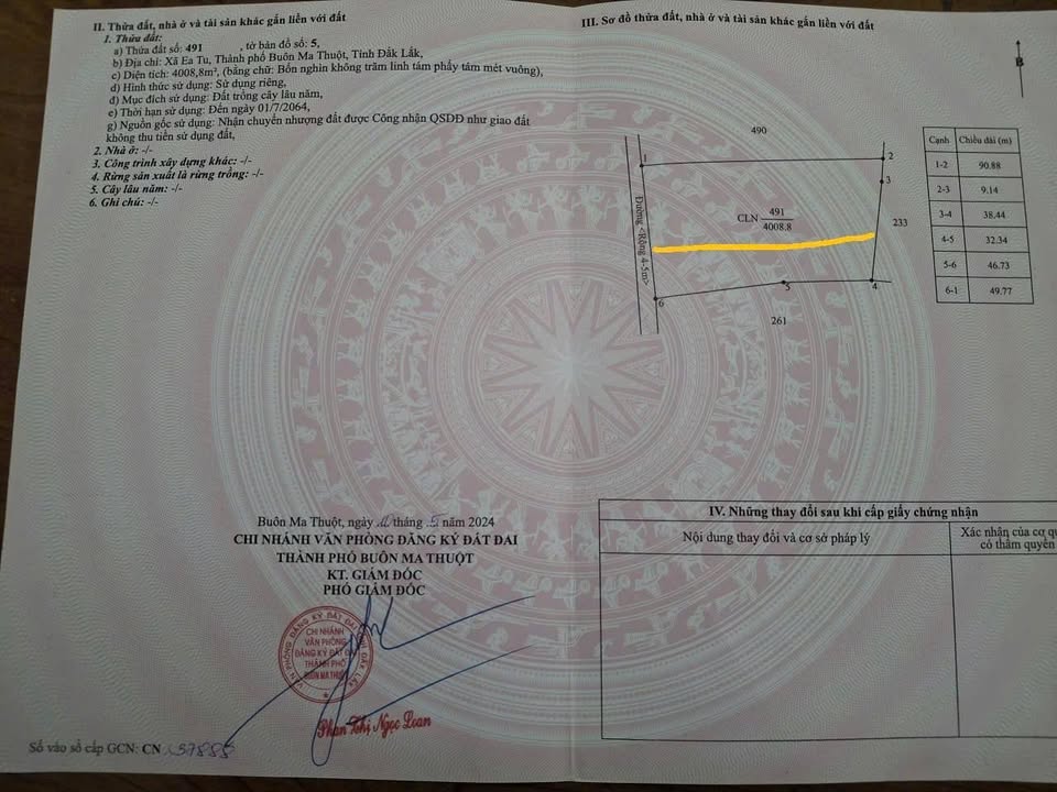 Đất vườn Tân An, Buôn Ma Thuột 2250m² giá 3.125 tỷ - Đầu tư sinh lời tiềm năng!