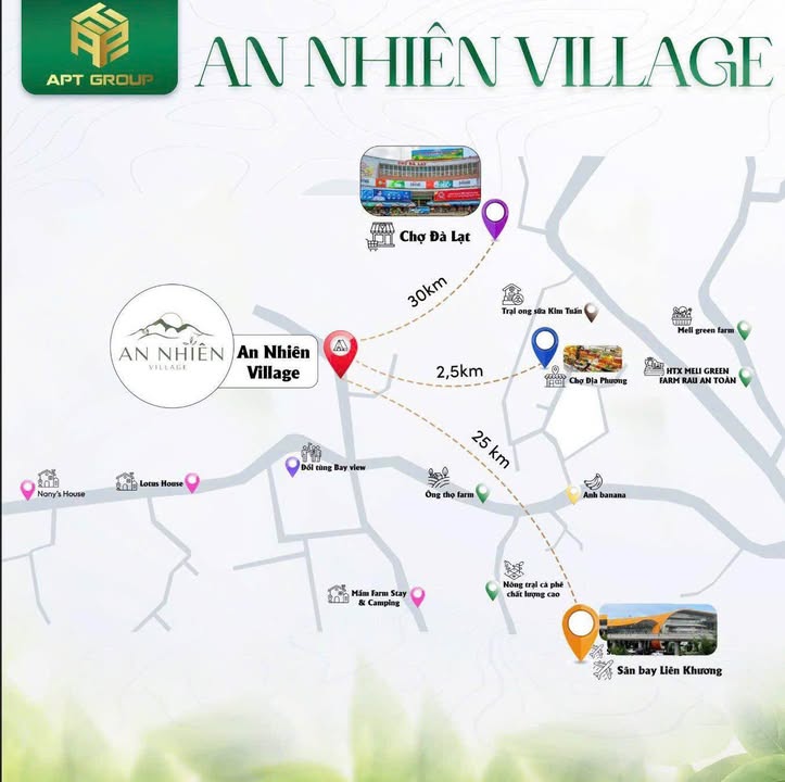 Đất nghỉ dưỡng An Nhiên Village Đà Lạt 1057m² giá chỉ 1.163 tỷ - Sổ đỏ chính chủ!