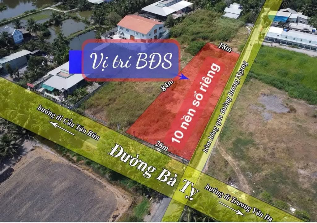 Đất nền xã Tân Nhựt, Bình Chánh 100m² giá 2 tỷ - Mua ngay chọn nền đẹp!