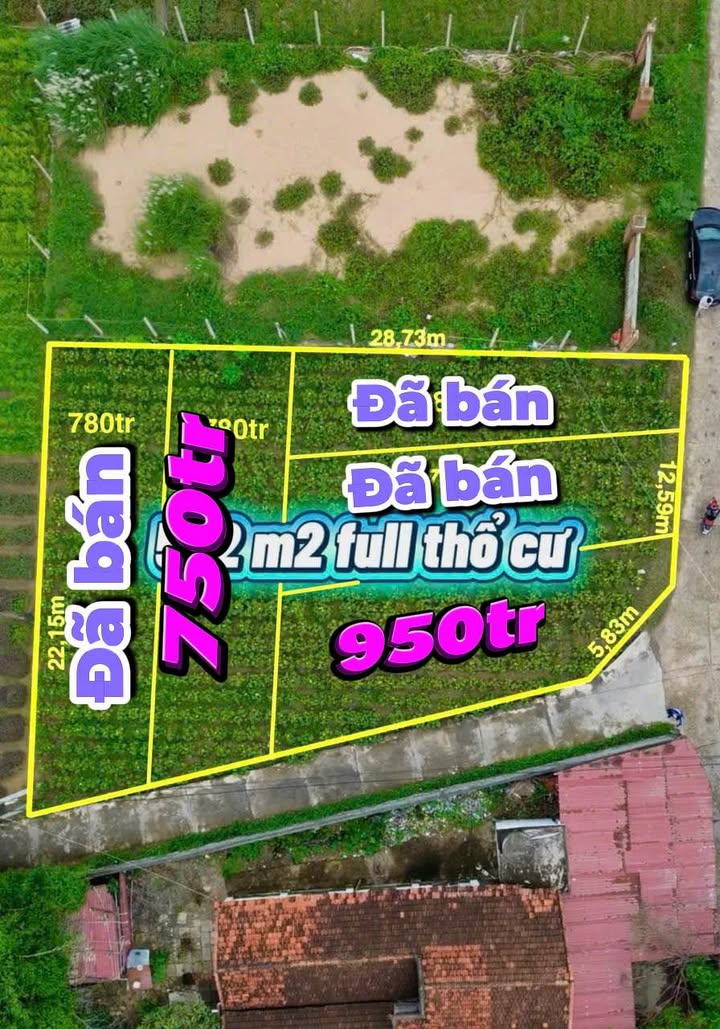 Đất nền 100m² xóm Soi Hoà An Tuy Hoà giá 750 triệu - Sổ hồng đầy đủ, ô tô vào tận nơi!