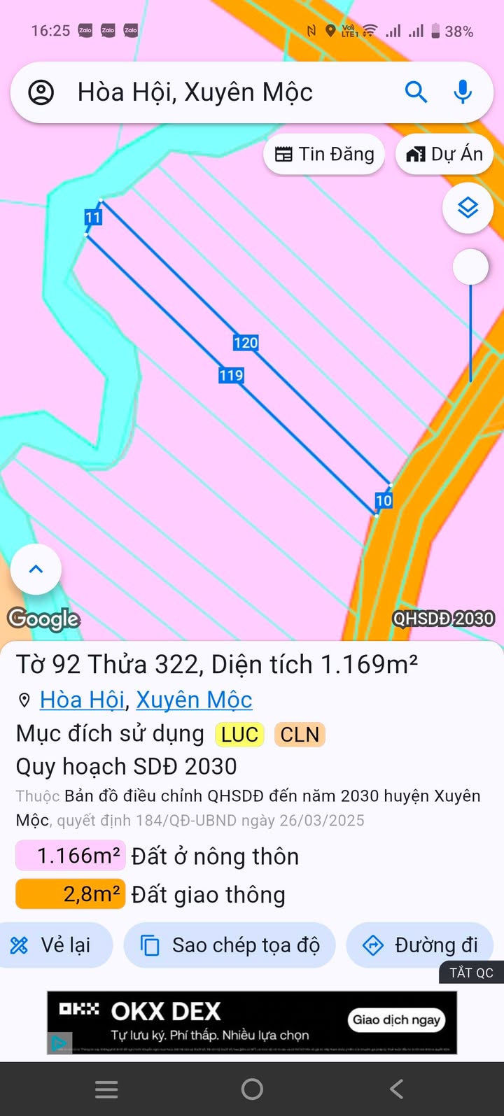 Đất nền Hòa Hội, Xuyên Mộc 360m² giá 1.6 tỷ - Sổ hồng chính chủ, thuận tiện xây dựng