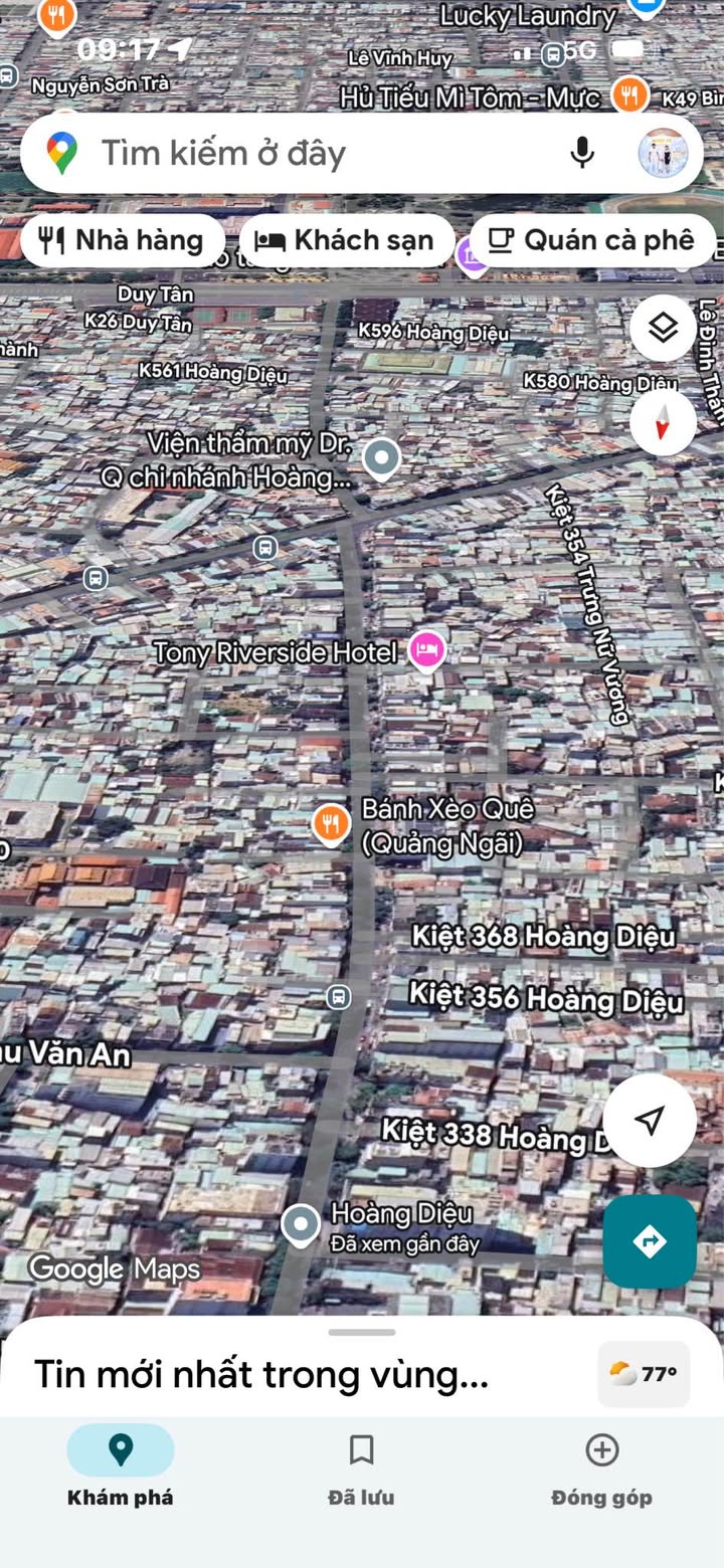 Mặt tiền kinh doanh đường Hoàng Diệu, Đà Nẵng 174m² giá 16.5 tỷ - Cơ hội đầu tư tuyệt vời!