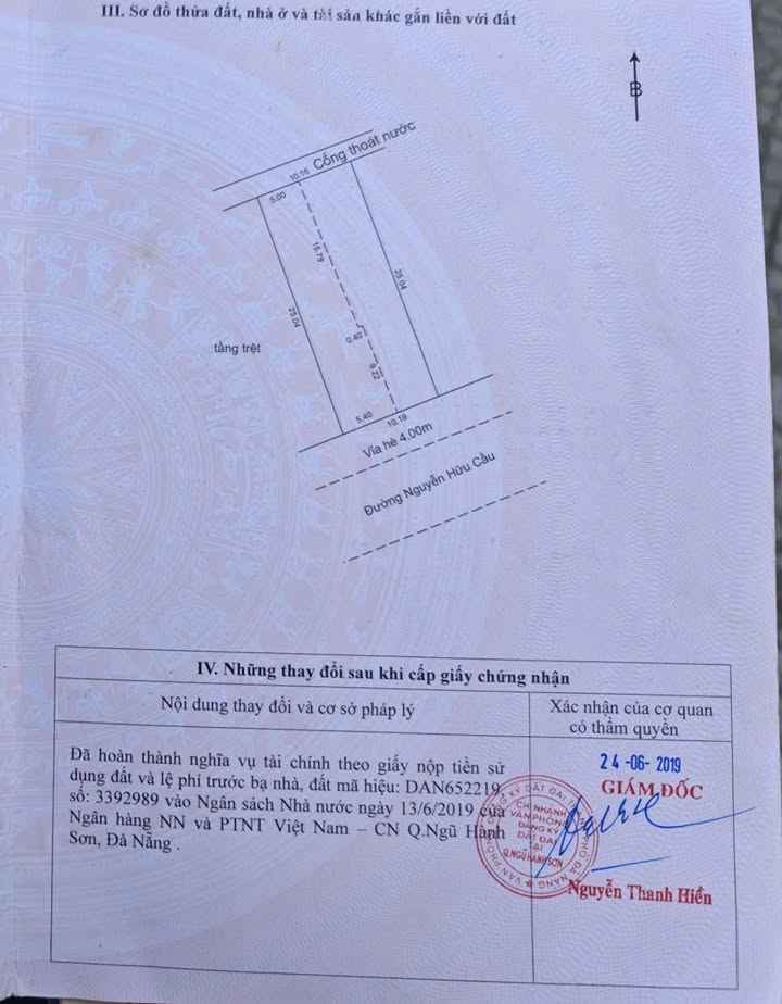 Đất nền mặt tiền Nguyễn Hữu Cầu, Đà Nẵng 254m² giá 15 tỷ - Vị trí đắc địa gần biển!
