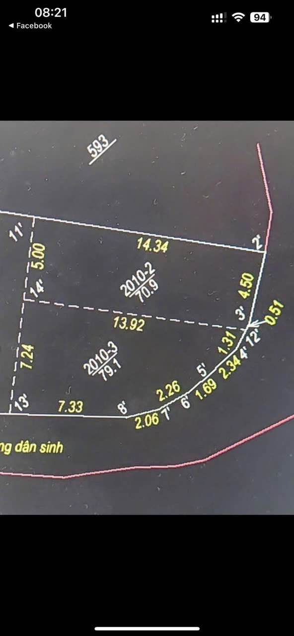 Đất nền 2 mặt tiền đường Hoàng Văn Thụ 80m² chỉ 2 tỷ - Vị trí đẹp cho đầu tư!