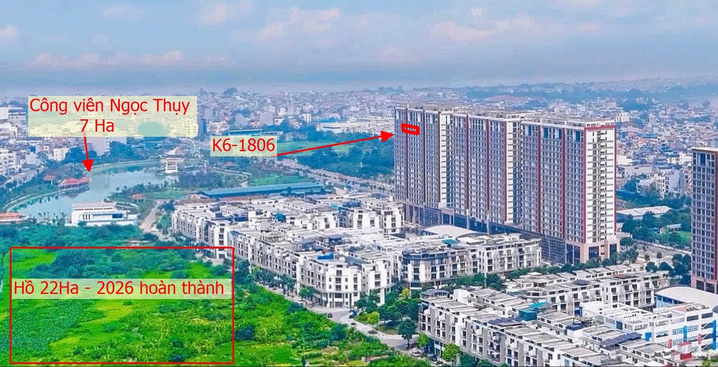 Căn hộ 3PN K6 Khai Sơn City 101,5m² giá 8,1 tỷ - View hồ tuyệt đẹp!