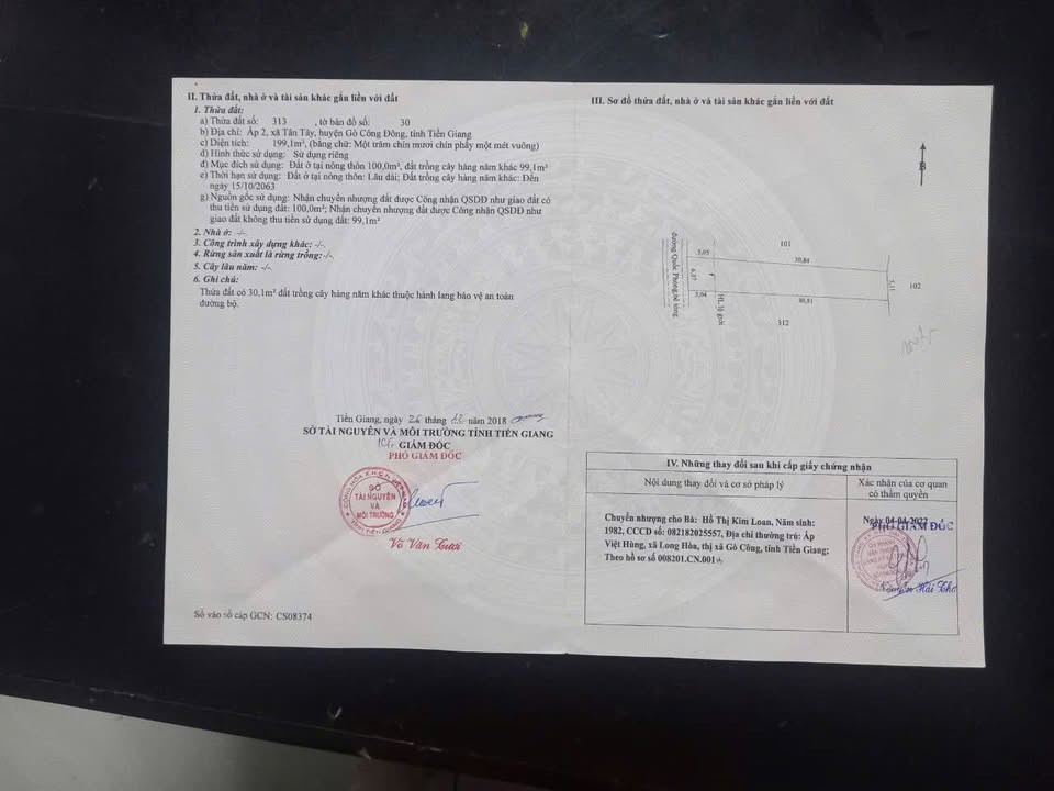 Đất mặt tiền 180m² xã Tân Tây, Gò Công Đông - Giá chỉ 520 triệu!