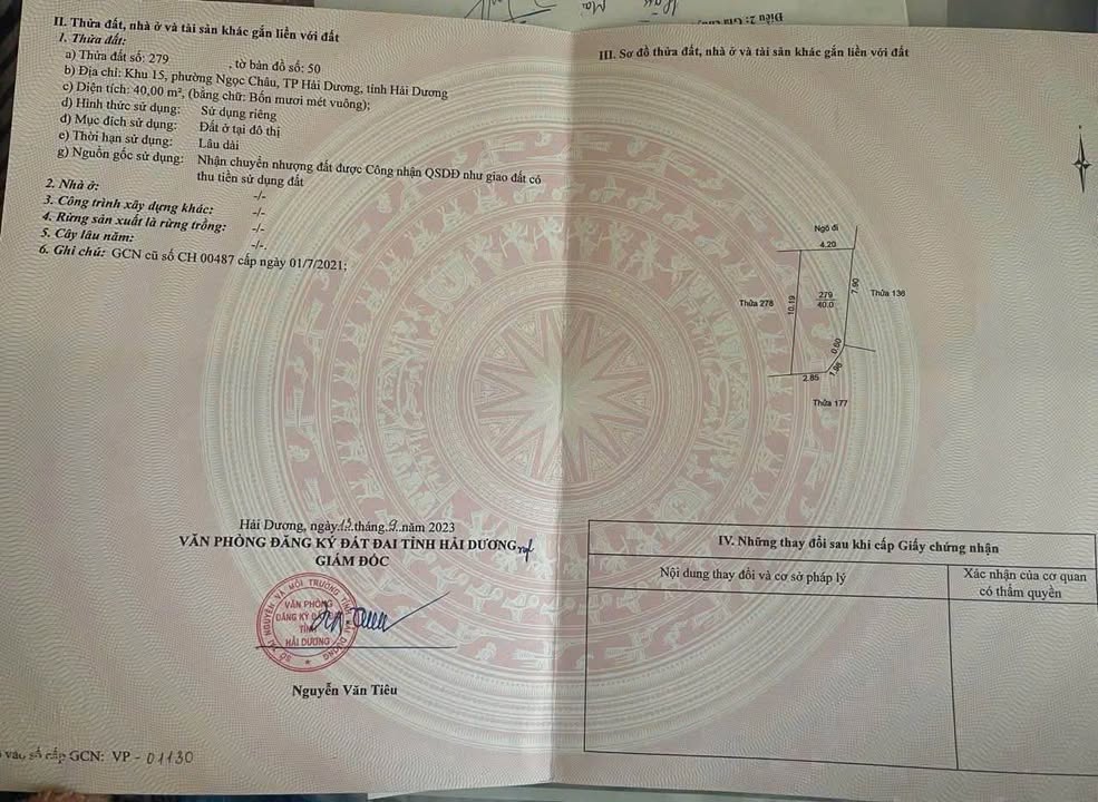 Đất nền Ngọc Châu, Hải Dương 40m² giá chỉ 1 tỷ - Cơ hội đầu tư tuyệt vời!