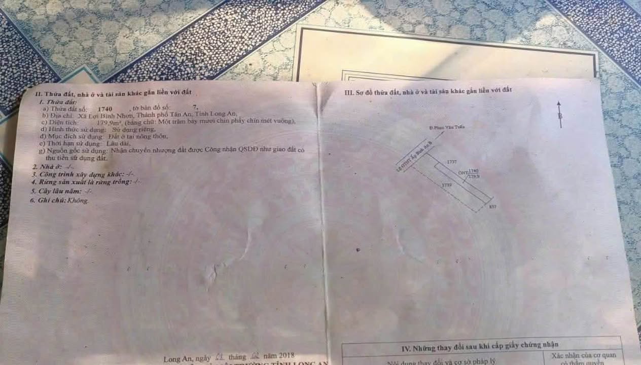 Đất mặt tiền đường Võ Duy Tạo, Tân An 677m² chỉ 2.3 tỷ - Cơ hội đầu tư lý tưởng!